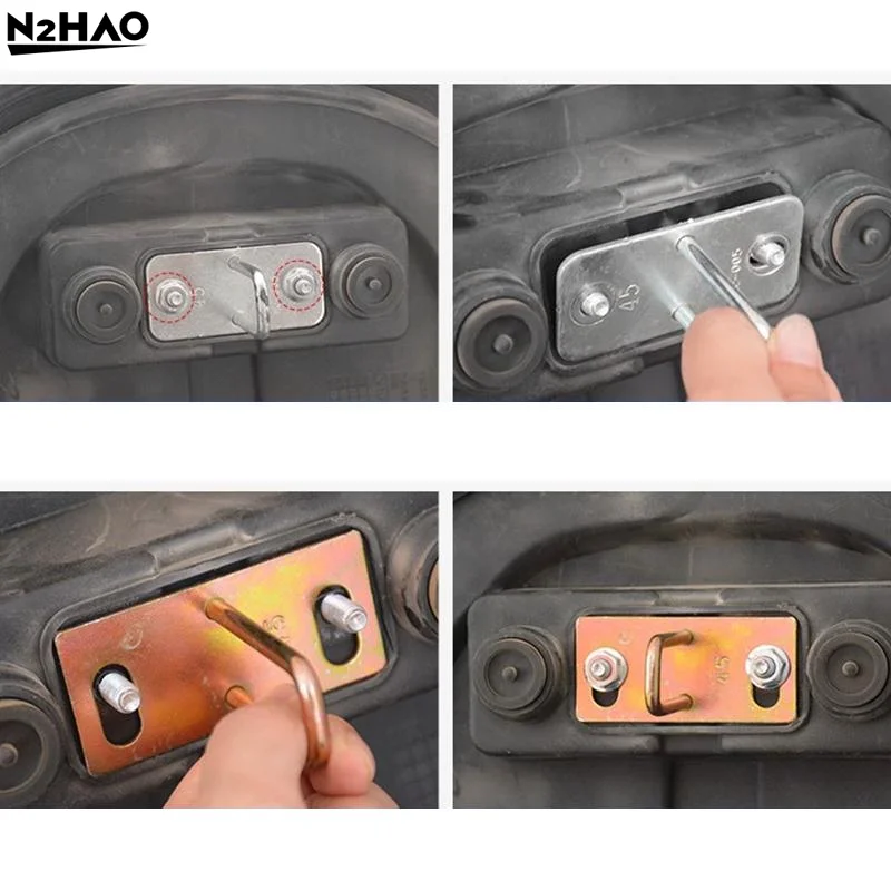 2Pcs Metal Multisizes Seat Cushion Lock Metal Pedal Lock Plate Catch Buckle Motorcycle Accessories Electric Vehicle Parts
