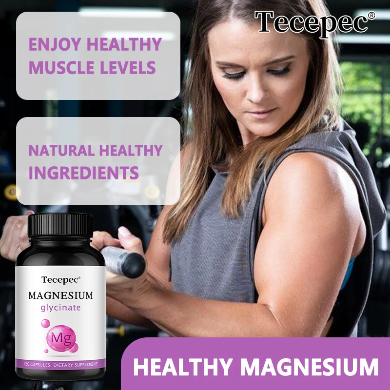 Magnesium Glycinate 1000mg (Equal to 200mg Magnesium) - Pure Magnesium Glycinate Capsules,Chelated for Maximum Absorption