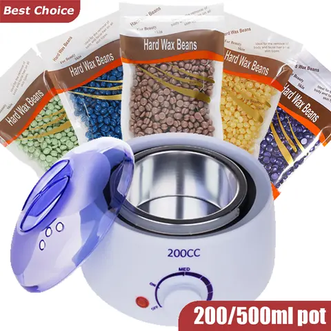 Riscaldatore elettrico per cera da 200/500ML macchina per cera calda scaldacera per paraffina macchina per ceretta per depilazione epilatore a fusione di cera riscaldatore rapido