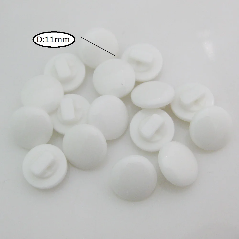 NBNNWE Fashionable Shirt Buttons For Tailors Design Multisizes 50Pcs White Button Apparel Sewing Supplies