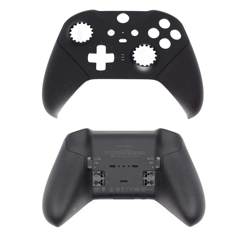 Kit de reparación de repuesto de cubierta de placa frontal de carcasa trasera delantera para controlador Xbox One Elite Series 2, negro