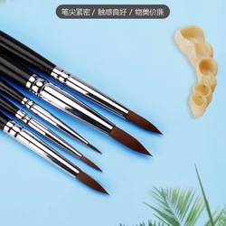 5pcs Dental Porcelain Brush Pen for Dental Lab Teeth Tools Dentist Shaping Plastic Glaze Interdental Brush Pen Ceramic Brush Pen