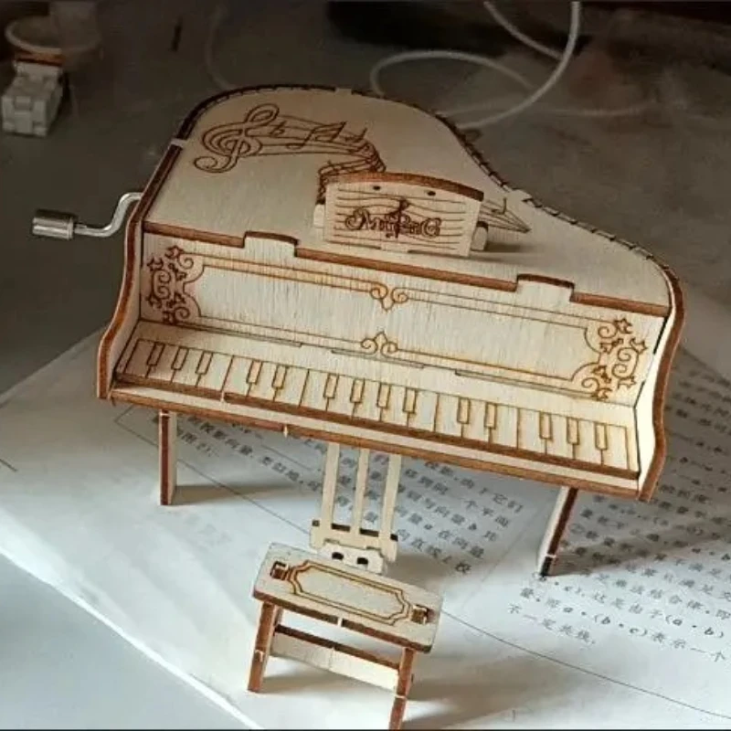 

Montessori Wooden Piano Puzzle- Solid wood, 8-note playable, safe & eco-friendly for ages 8+