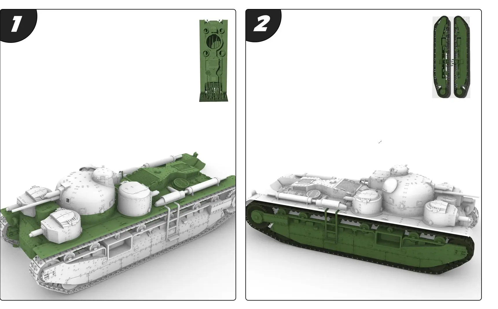 

Британский независимый тяжелый танк A1E1 SSMODEL SS568 1/56 1/72 1/100 15 мм WarGaming 28 мм комплект военной модели