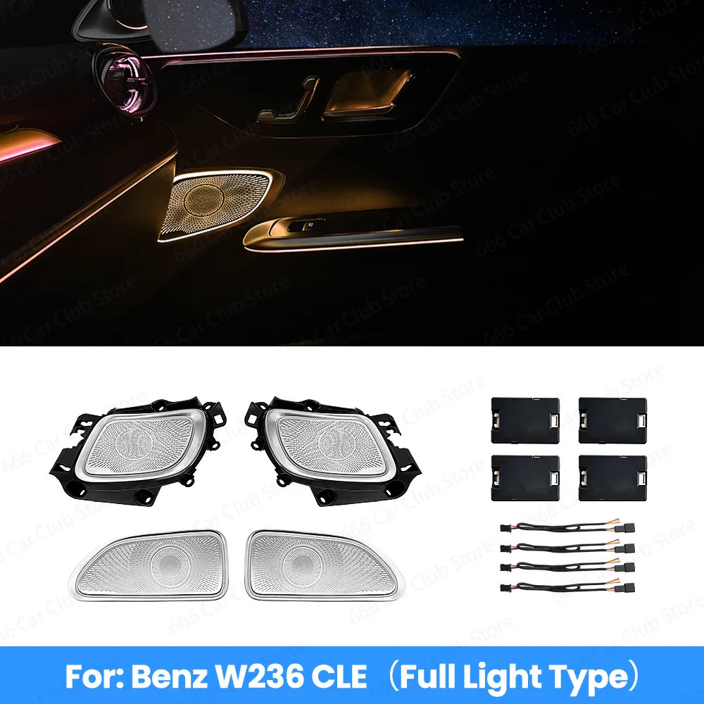 

Original 64 Color LED Cover Ambient Light For Mercedes Benz W236 CLE Car Interior Door Illuminated Speaker Cover