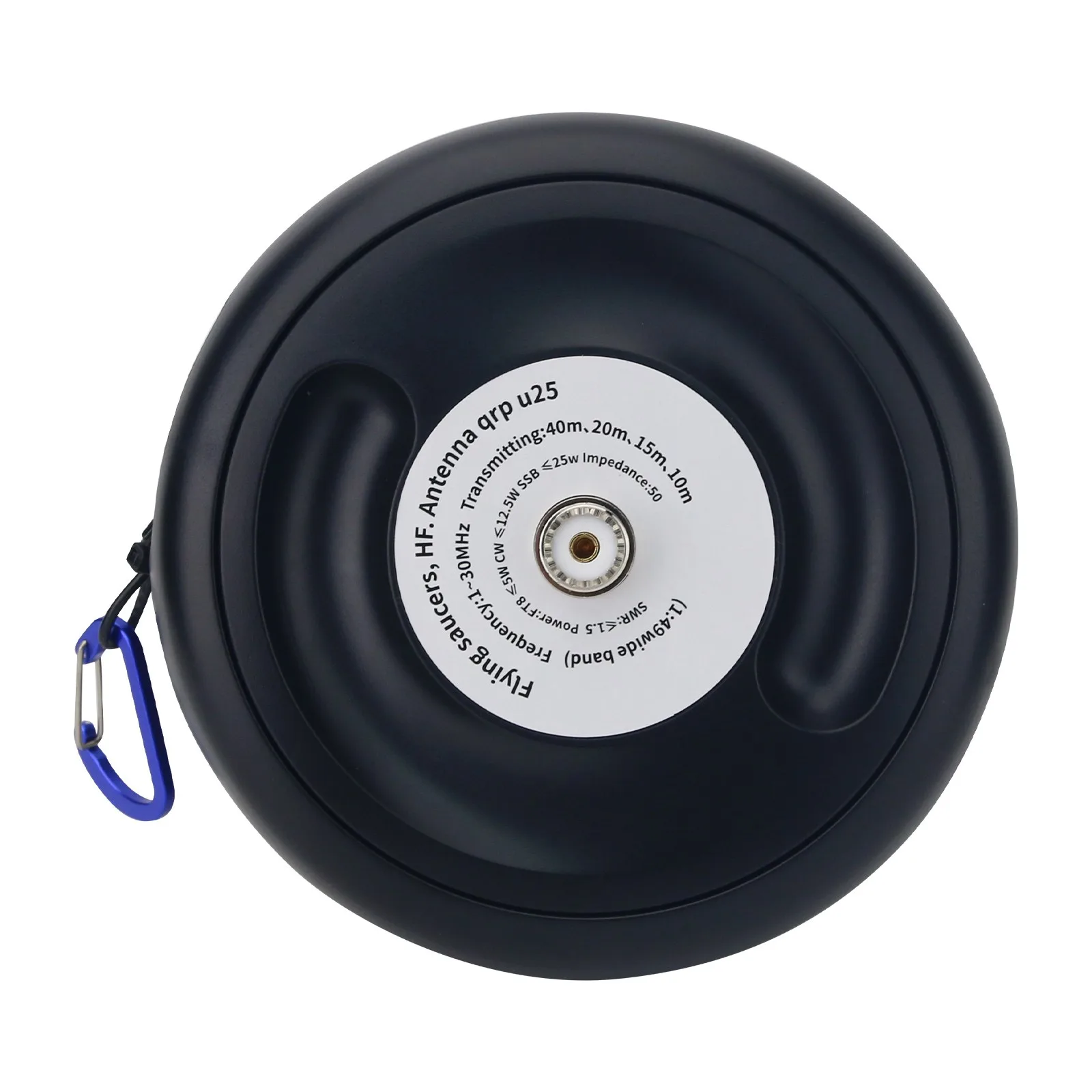 Antena hf de disco voador 1-30mhz 25w qrp u25, antena de ondas curtas com baixa potência para rádio amador