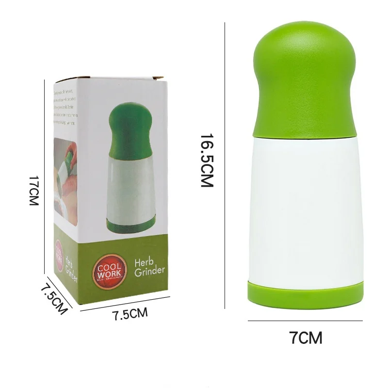 Herb Grinder Spice Seasoning Grinder Multifunctional Kitchen Utensils Vegetable Leaf Cilantro Chopper For Pasta Herb Mills