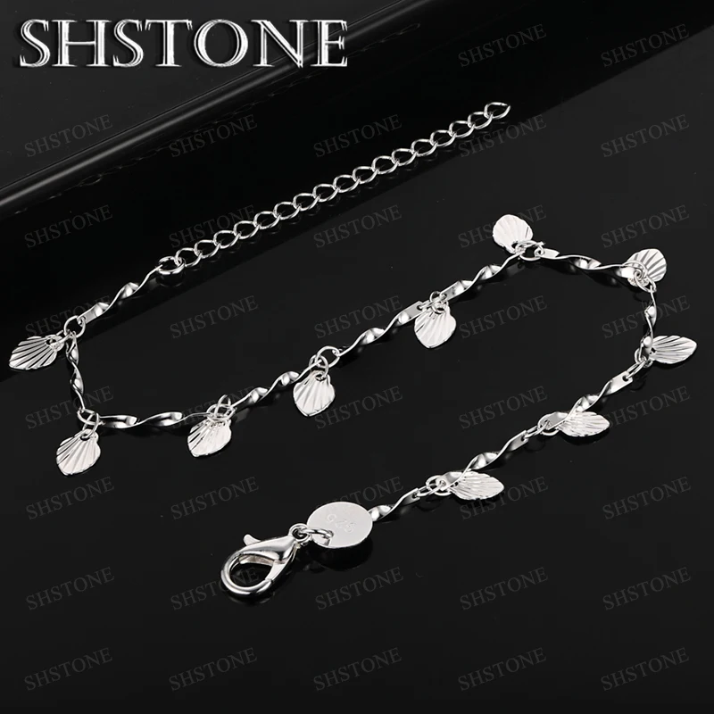 

925 Sterling Silver Bracelet Lady Party Wedding Accessories Birthday Valentine's Day Gift Male Trend Simple Silver Jewelry