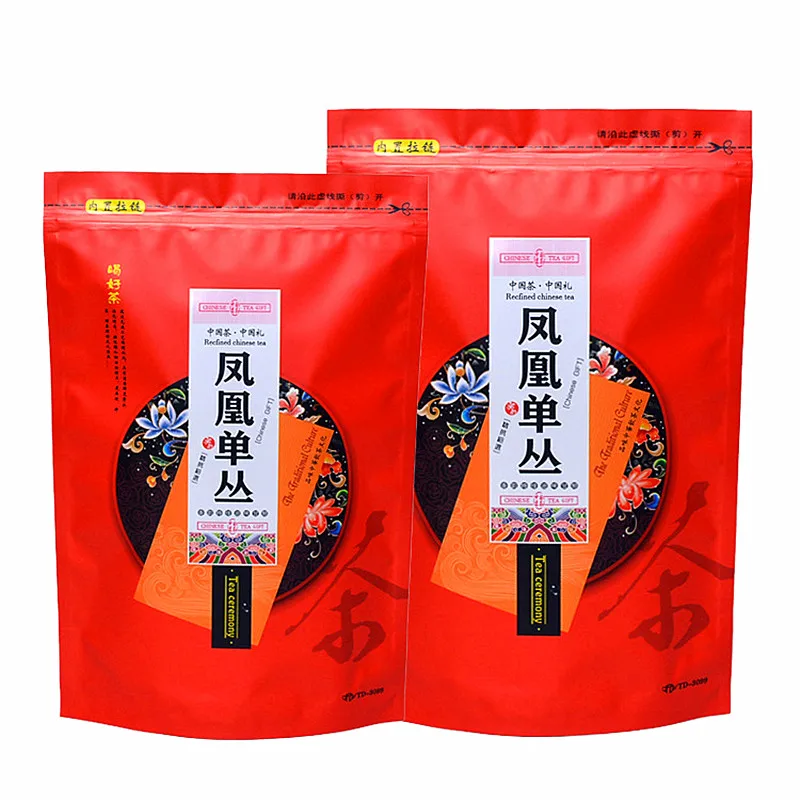 250g Chinese Phoenix Dancong Tea Set Zipper Bags ChaoZhou Feng Huang Dan Cong Oolong Tea Recyclable Sealing Packing Bag