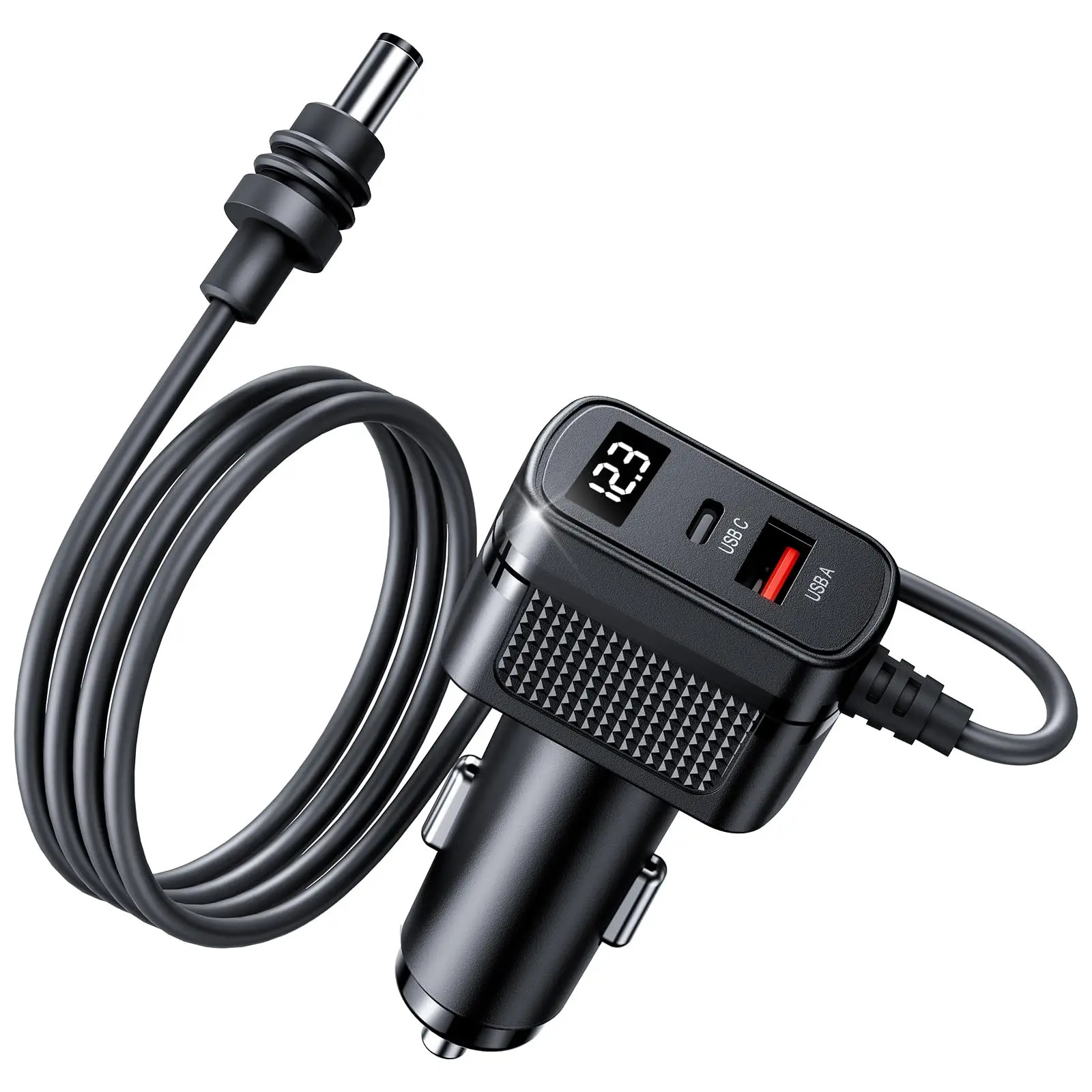 

Starlink Mini Car Adapter 12V-24V Car Charger with USB-C USB-A Ports 3-in-1 Power Cable 10 Feet Waterproof Cable LED Voltage