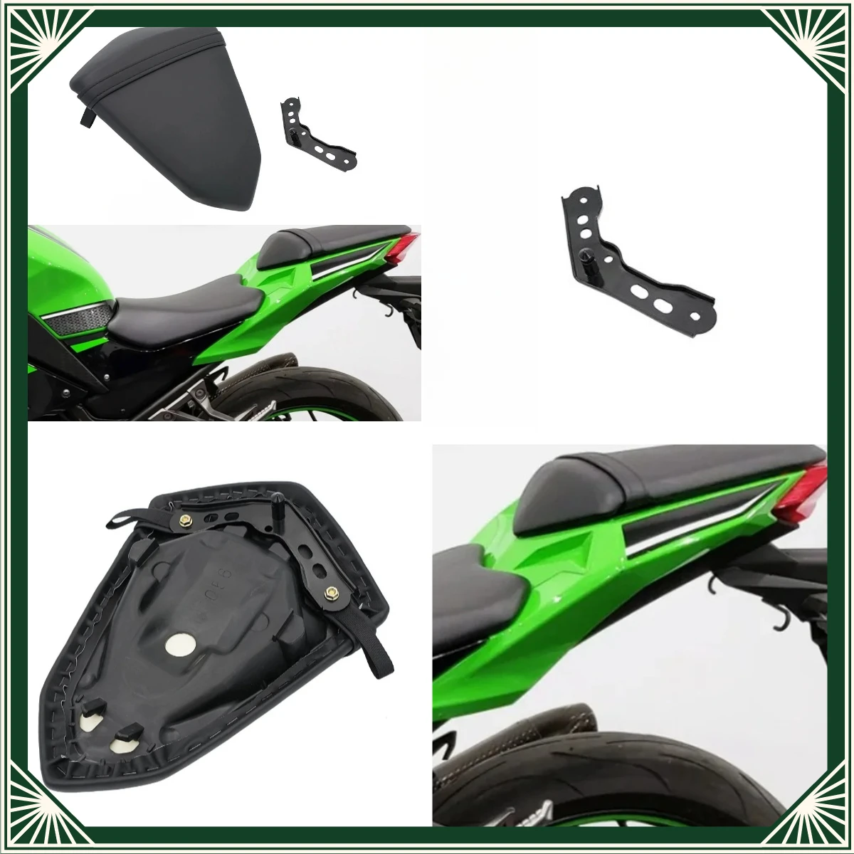 Motorcycle For Kawasaki Ninja 250 300 EX250L EX300 Z300 2013 - 2016 Rear Passenger Seat Back Pillion Cushion Cowl Cover