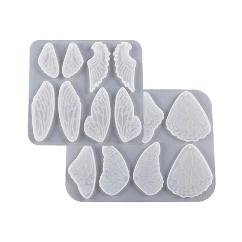 Wing-shaped Earring Molds Necklace Pendant Making Mold DIY Crafts Keychain Mold