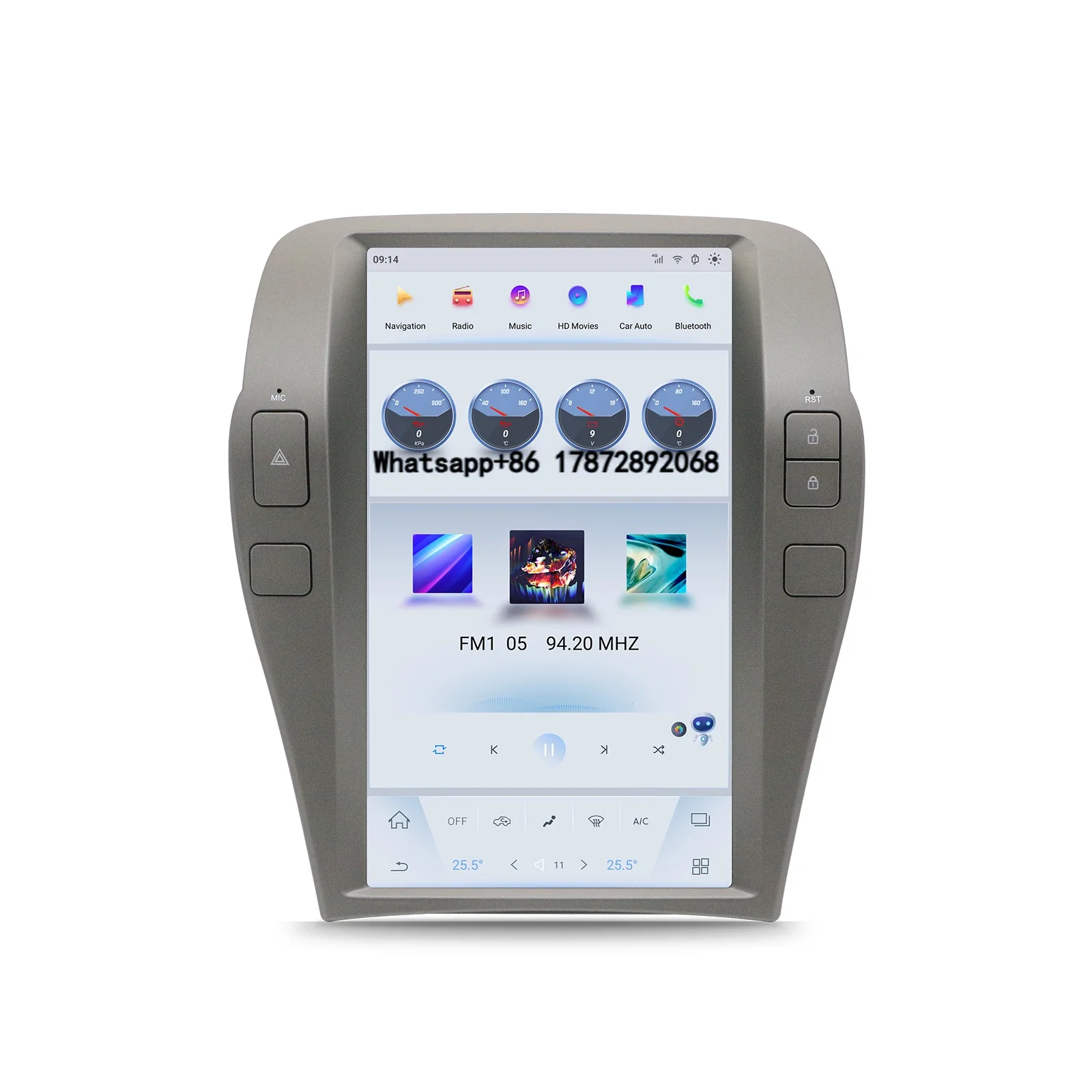 

12.1" Android 13.0 Vertical Screen Car Radio Player for Camaro 2011-2015 Wireless Carplay Android Auto