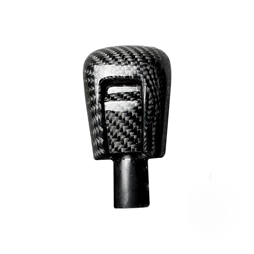 For Racing Simulation Black Car Gear Knob Carbon Fiber Gear Shift Knob Accessory Heat Resistant Material Anti-aging Properties