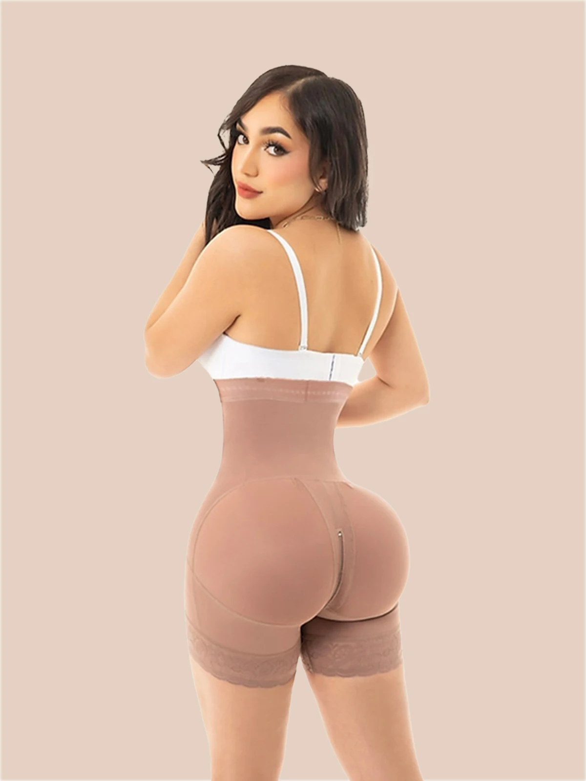 Detachable Strap Shapewear Shorts Zero Belly Modeling Belly Reducing Strap Hip Lifting Shorts