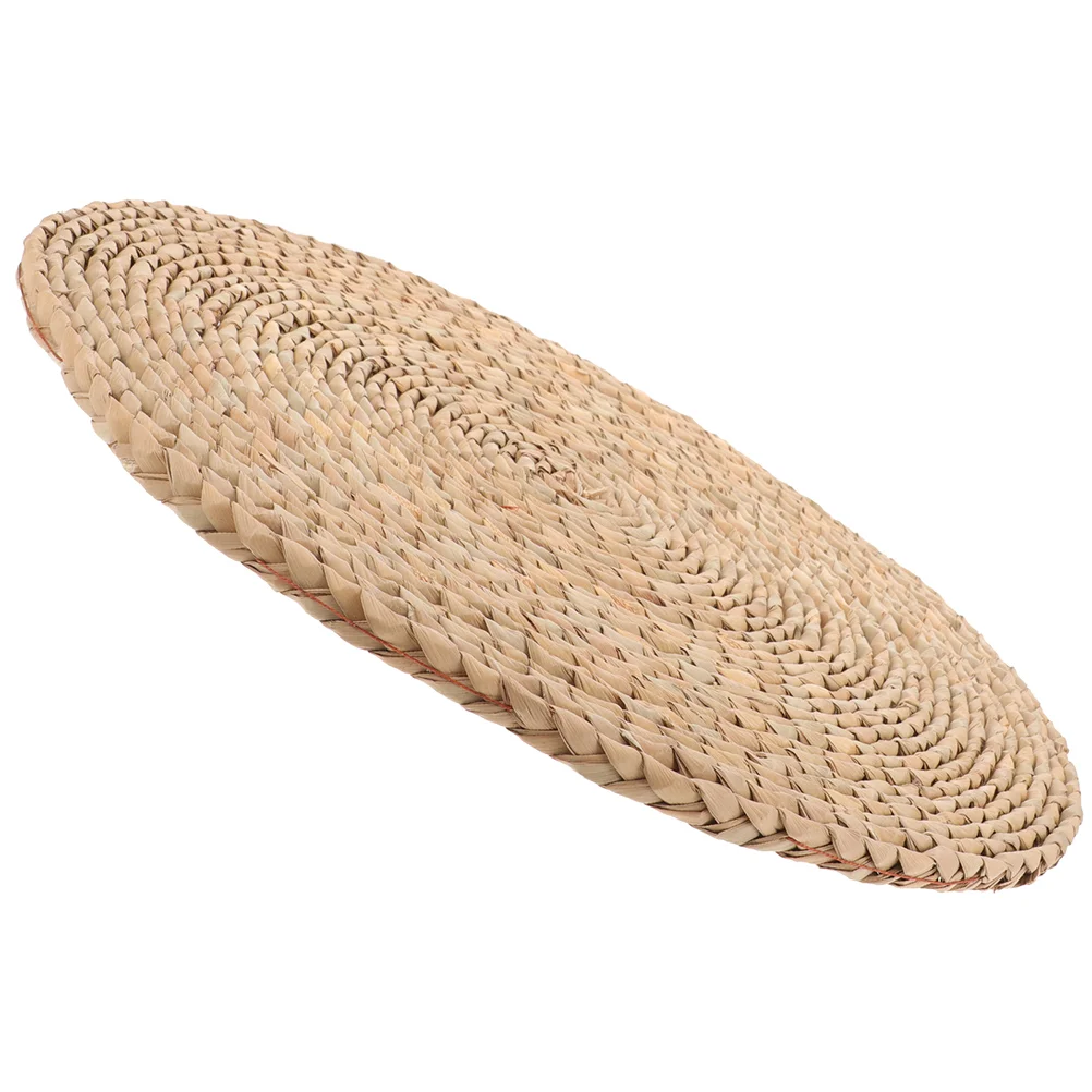 

Outdoor Chair Cushion Straw Futon Picnic Floor Pad Mats Woven Seat Meditation Round Braided for Bedroom Picnic Pad Cushions