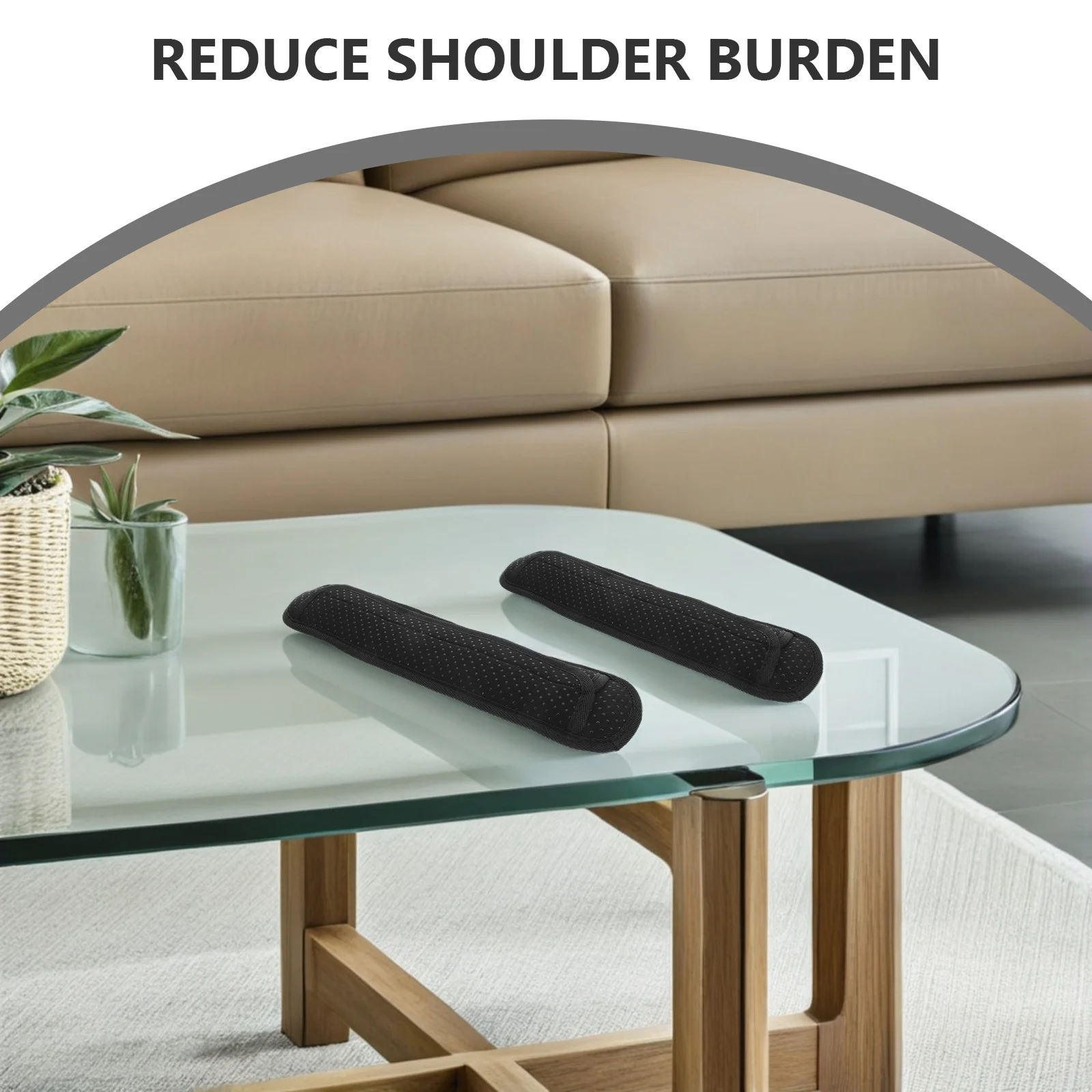 

2Pcs Shoulder Strap Pads Backpack Anti Slip Breathable Cushion Extended Length for Camera Laptop Guitar Bag Replacement