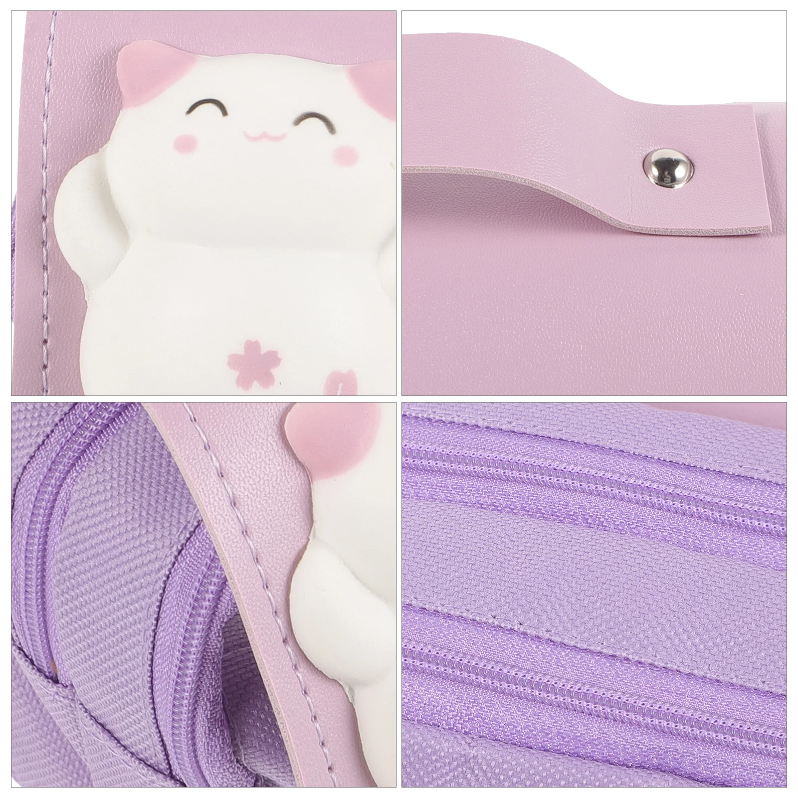 

Multi-Layer Portable Pencil Pouch Large Stress Bag Adorable Pencil Case for School Kawaii Stress Bag