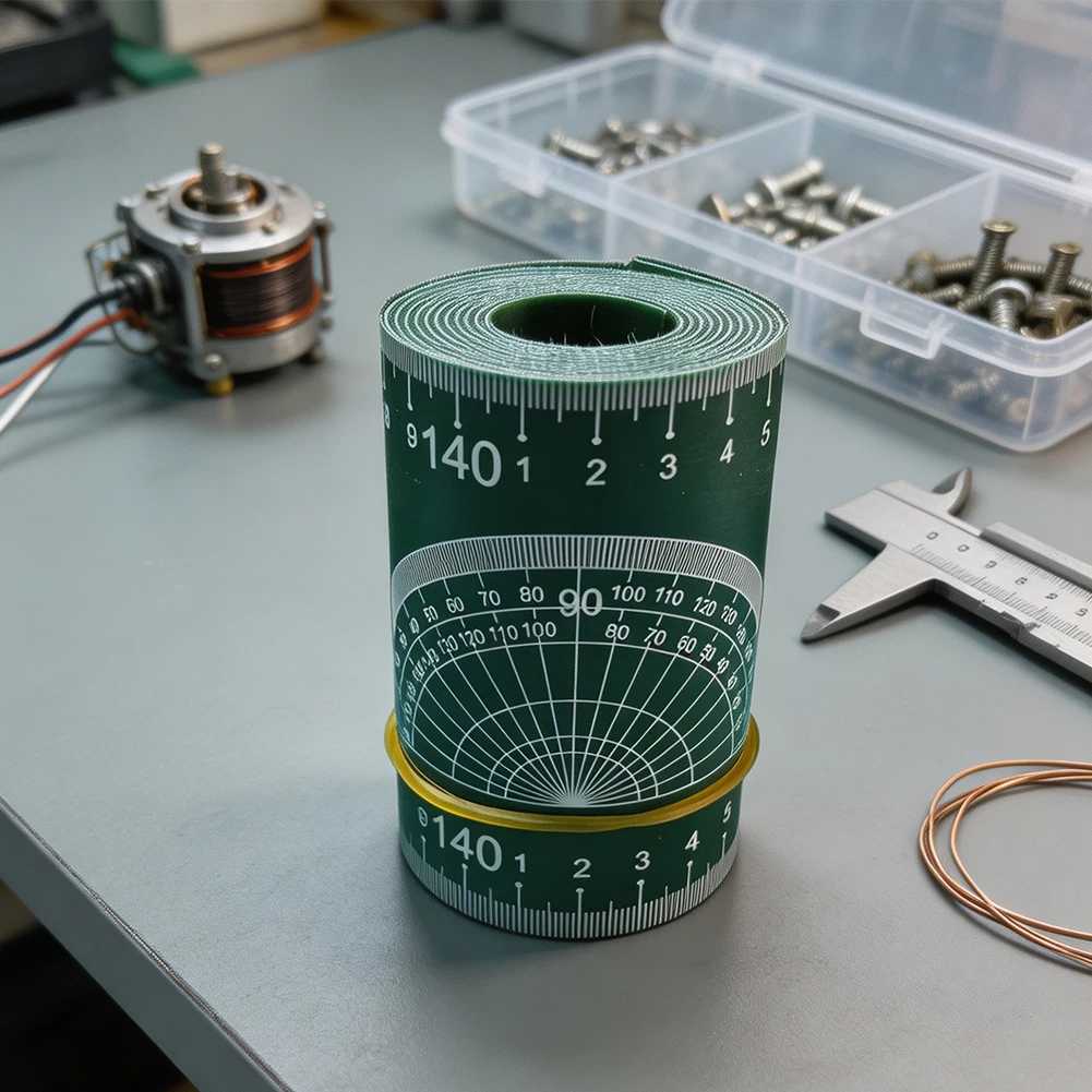 PVC Pipe Diameter Measuring Tape Wrap Around Tool Single Double Sided Ruler For 1-6 Inch Plumbing HVAC DIY Construction Work