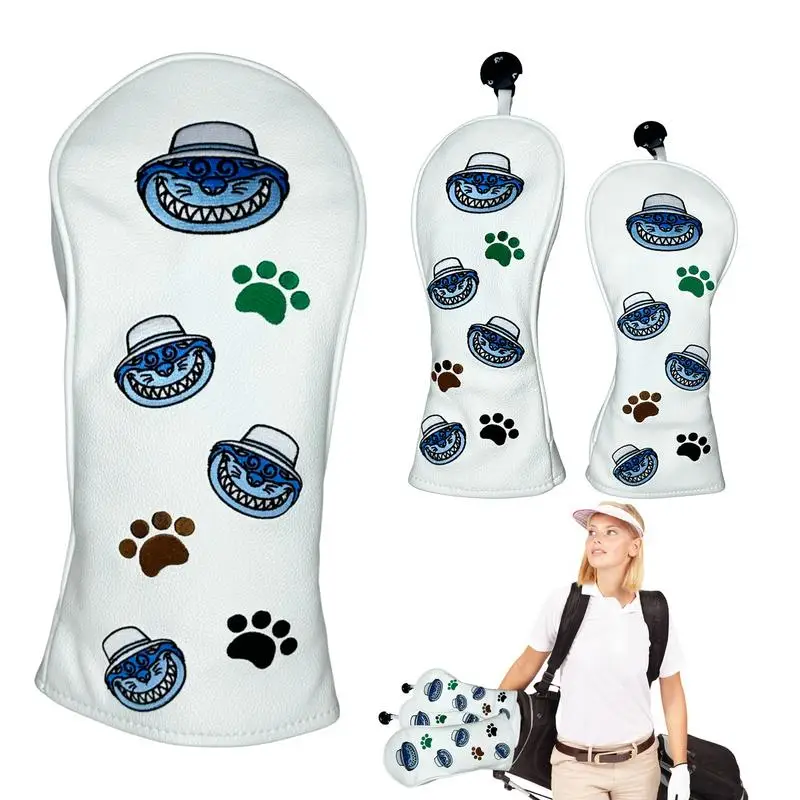 Golfclub Head Covers 3 stks Leuke Kat Golf Houten Head Covers Golf Club Houten Head Covers Golf Houten Head covers Houten Headcover Voor