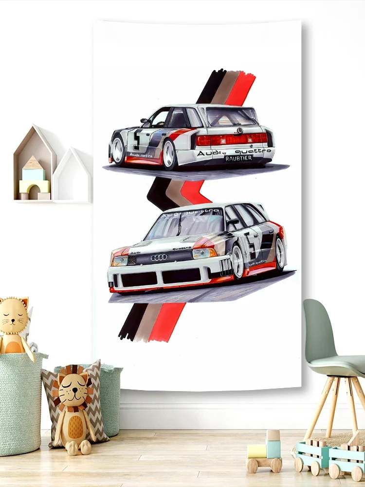 FLAGDOM 90X150CM 3X5FT COOL Car Flag Polyester Printed Racing Car Banner For Decor Poster Tapestry Outdoor Home