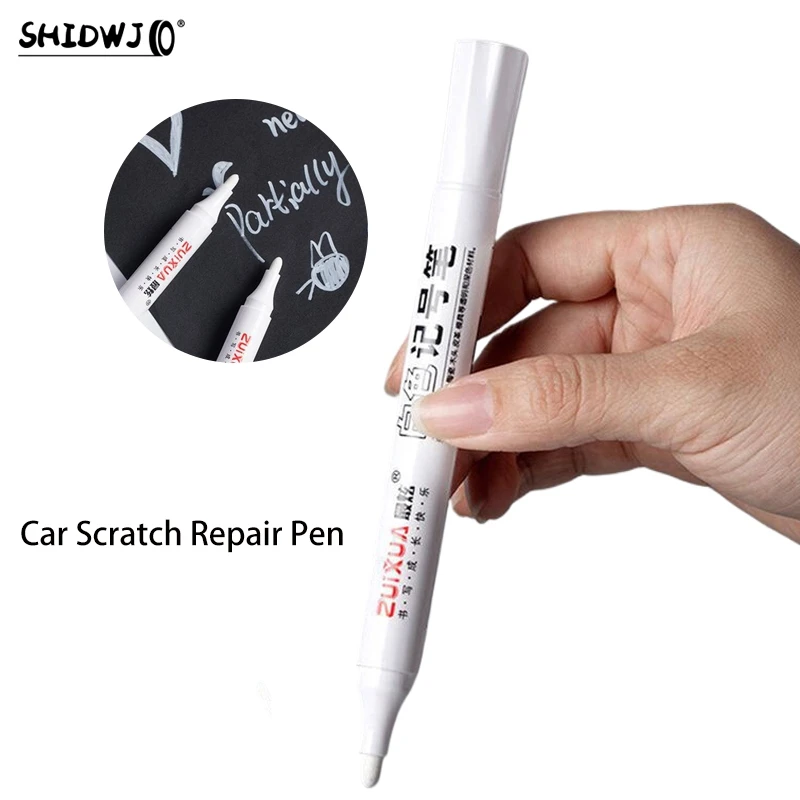 

5mm White Marker Pen Car Scratch Repair Pen Auto Touch Up Paint Pen Fill Remover Vehicle Tyre Paint Marker Clear Kit