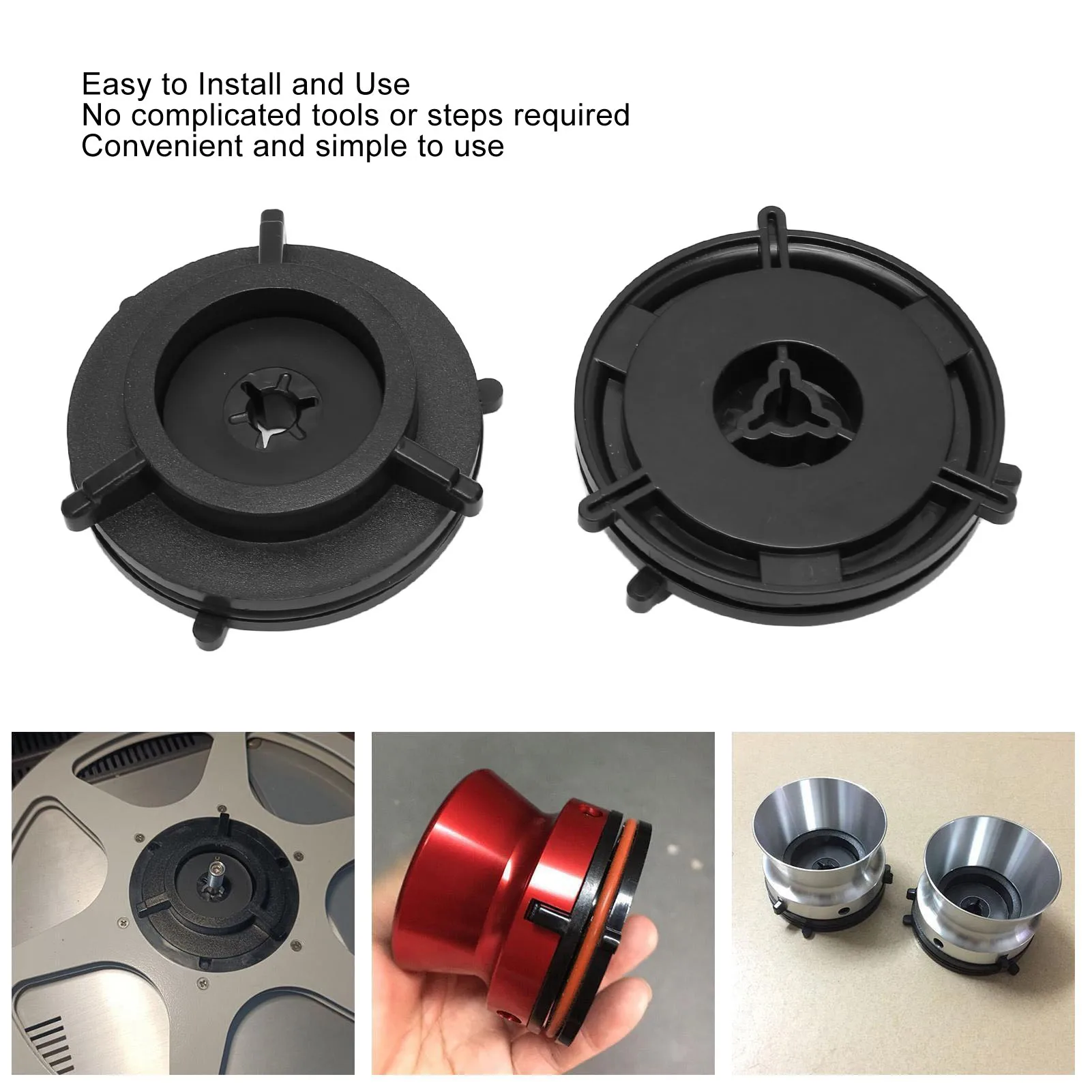 10in فتاحة 1 زوج Nab Hub محولات جهاز تحميل عالمي NAB Hub محولات ل بكرة إلى بكرة مسجل شرائط B67 Akai Teac G8M2