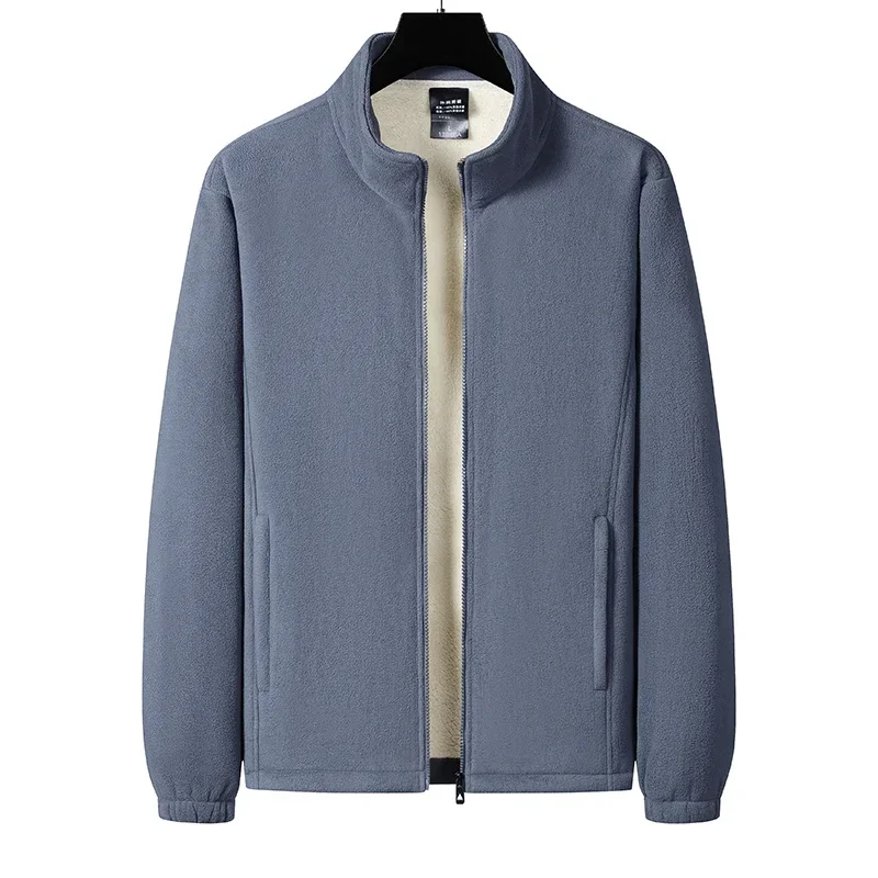 

Outdoor Sports Leisure 3-piece Set Autumn Winter Men Thick Velvet Vest Ankle Tied Sports Pants Windproof and Warm Casual Jacket