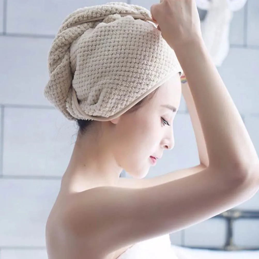 3Pcs Quick Drying Hair Cap Super Absorbent Towel Wrap Lightweight Soft Drying Cap Prevents Hair Loss Frizz Split Ends At Home