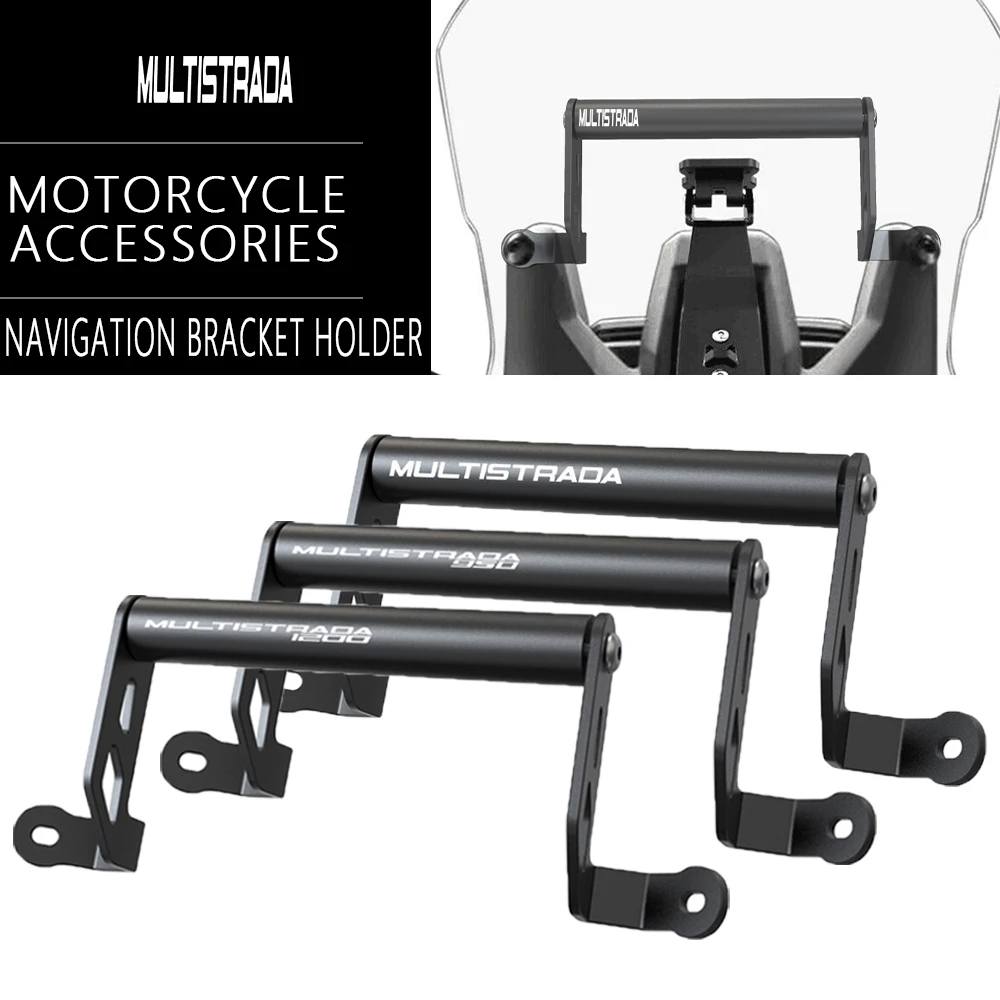 

For Ducati MULTISTRADA V2S V 2 S Travel 1260 1200 2016 - 2022 2023 Motorcycle Navigation Bracket Holder GPS Phone Support Mount