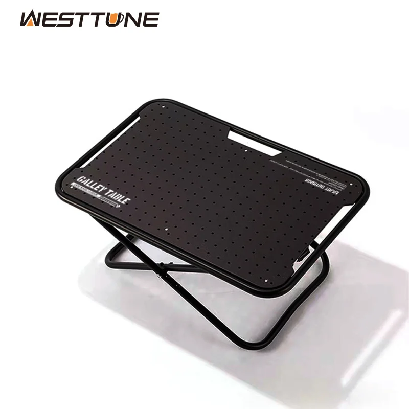 

Складной стол WESTTUNE для кемпинга на открытом воздухе, портативный тактический стол из алюминиевого сплава, многофункциональный стол для пикника, барбекю и обедов на открытом воздухе