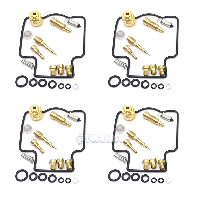 for Kawasaki ZZR1100 ZX1100D 1993-2001 ZX1100 ZZR 1100 C Carb Carburettor Repair Kit and Diaphragm Float