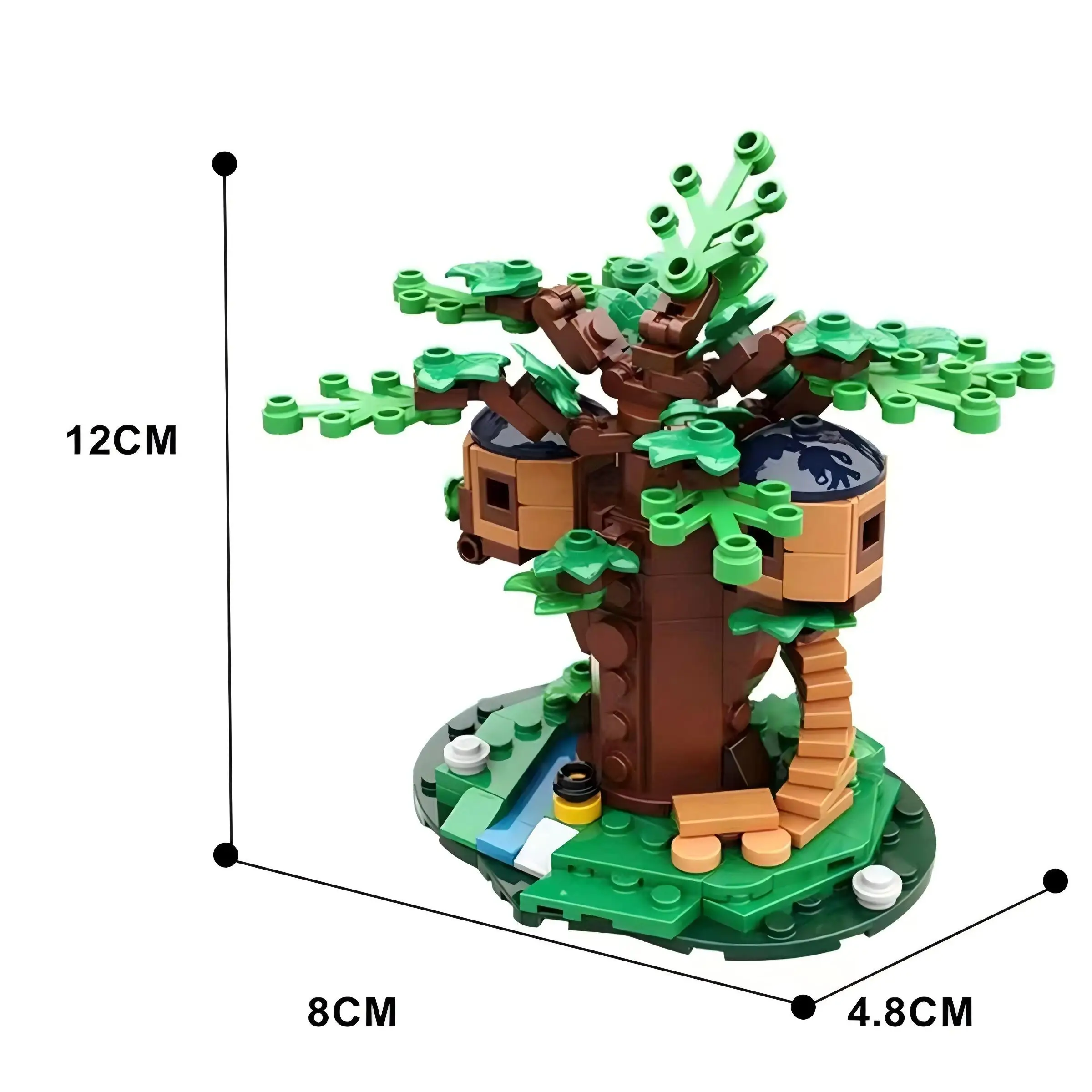 MOC-124112 la Mini maison dans l'arbre blocs de construction briques idées de jouets bricolage jouets anniversaire Juguetes cadeau de noël pour enfant