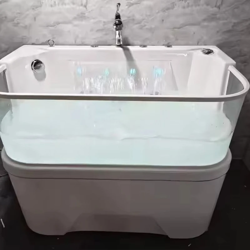 

Multi Functional Indoor Thermostatic Baby Pet Spa Bath Tub: Adjustable Dog Cat Surfing Grooming for Pet Supplies