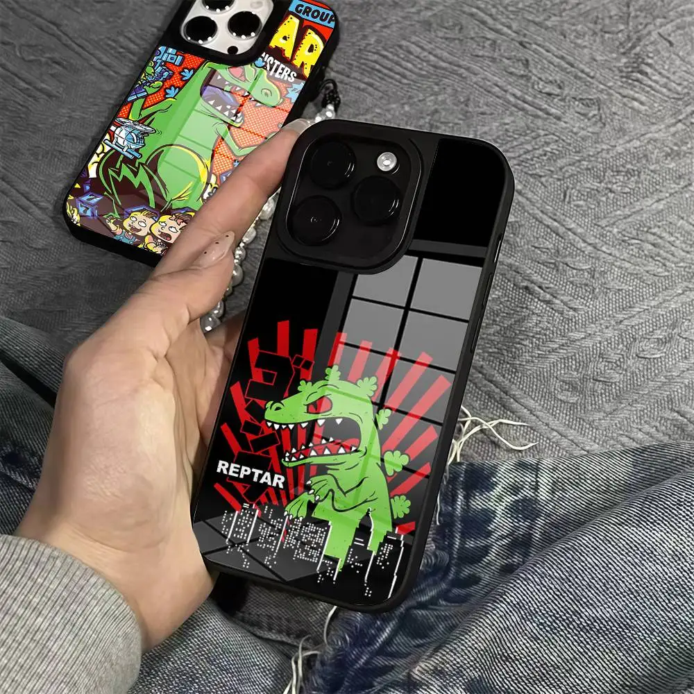 

Reptar King Of The Monsters Phone Case Phone Case Glass Cover For Iphone 16 15 14 12 11 13 Pro Max Mini Puls Attraction CASE