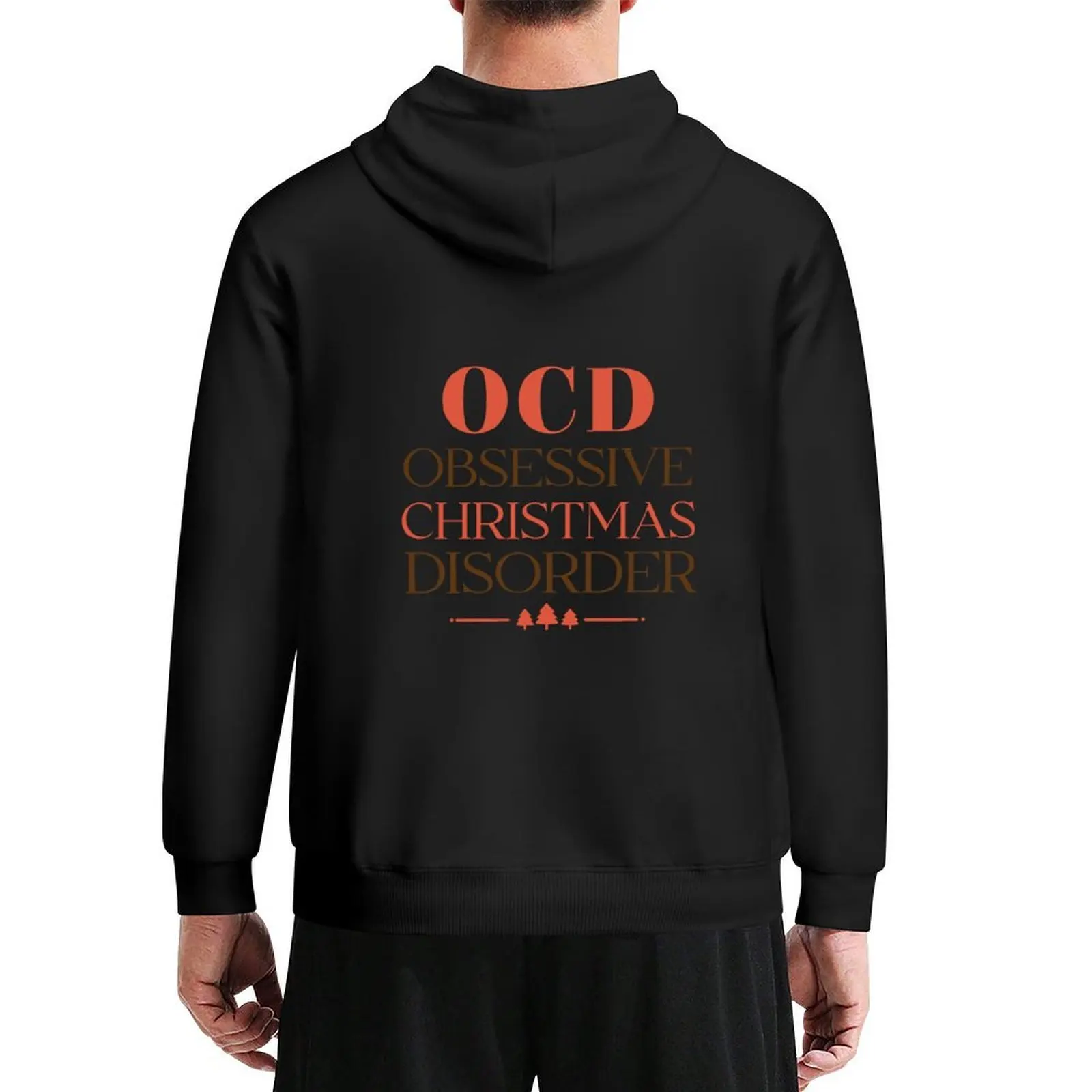 

OCD obsessive christmas disorder, funny christmas quotes Hoodie mens clothes autumn jacket men winter clothes hoodies for men