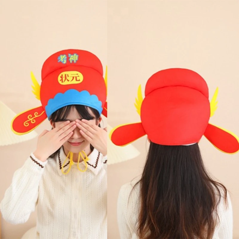 Chinese Dynasty Scholar Hat Adult Hat School Play Costume Headwear