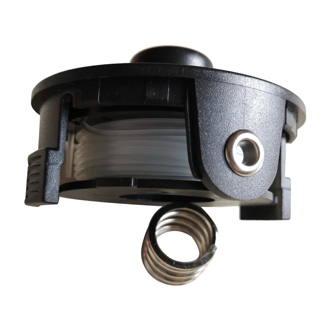 195858 -1 196146 -9 غطاء بكرة رأس التشذيب طقم زنبركي أسود مناسب لماكيتا ماكينة تشذيب العشب DUR181 DUR181Z DUR141 #3