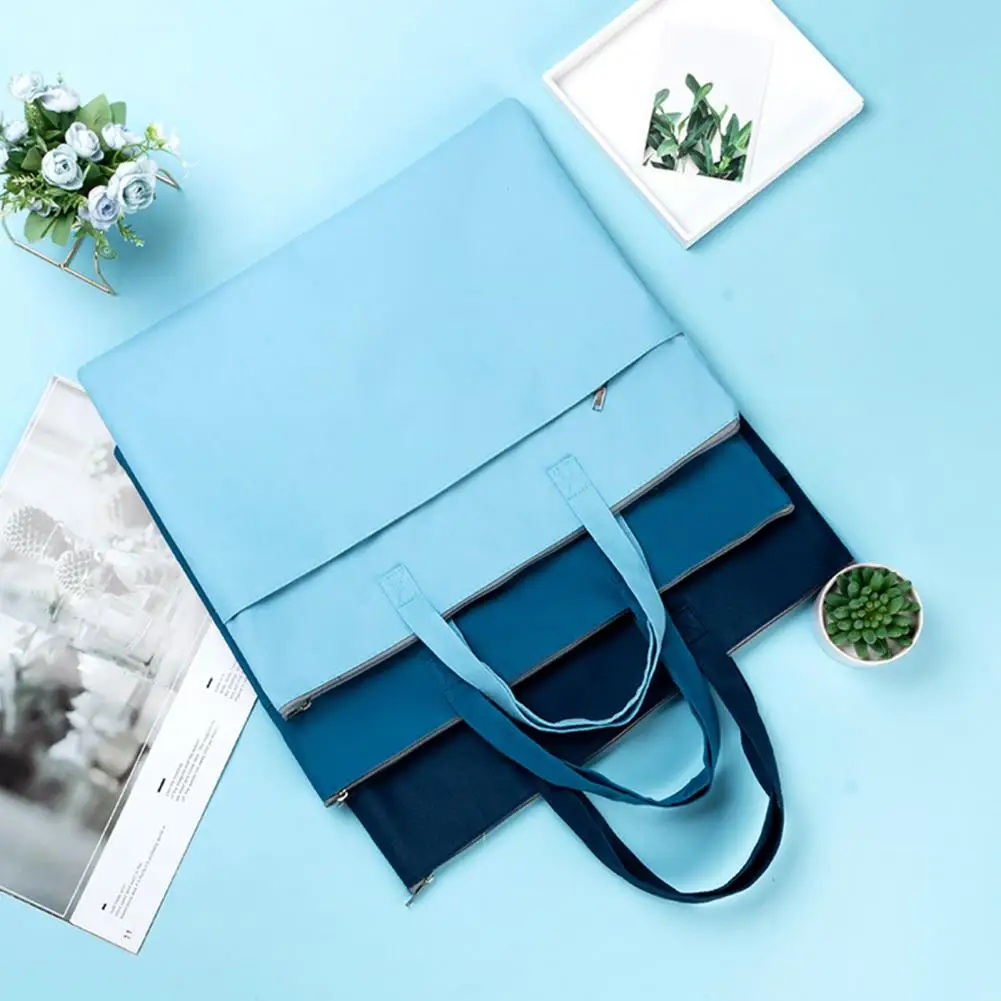 

A3/A4 Art Portfolio Bag Art Folder Portfolio Carrying Case With Handle Waterproof Artist Supply Storage Tote Bag For Bulletin