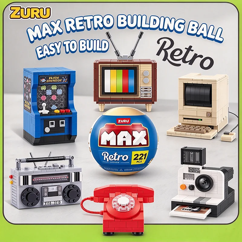 Building Block Mini - Zuru MAX Retro Series Building Blocks