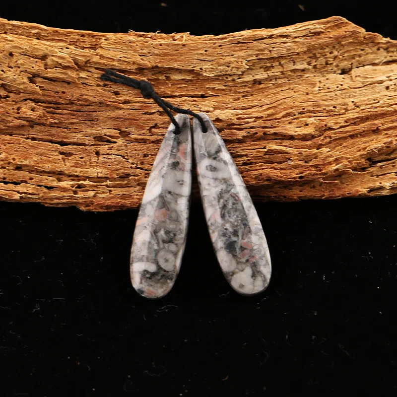 

B&F bio-stone Earring Beads for Jewelry Making, Handmade Natural stones beads, Stones for jewelry Making Supplies