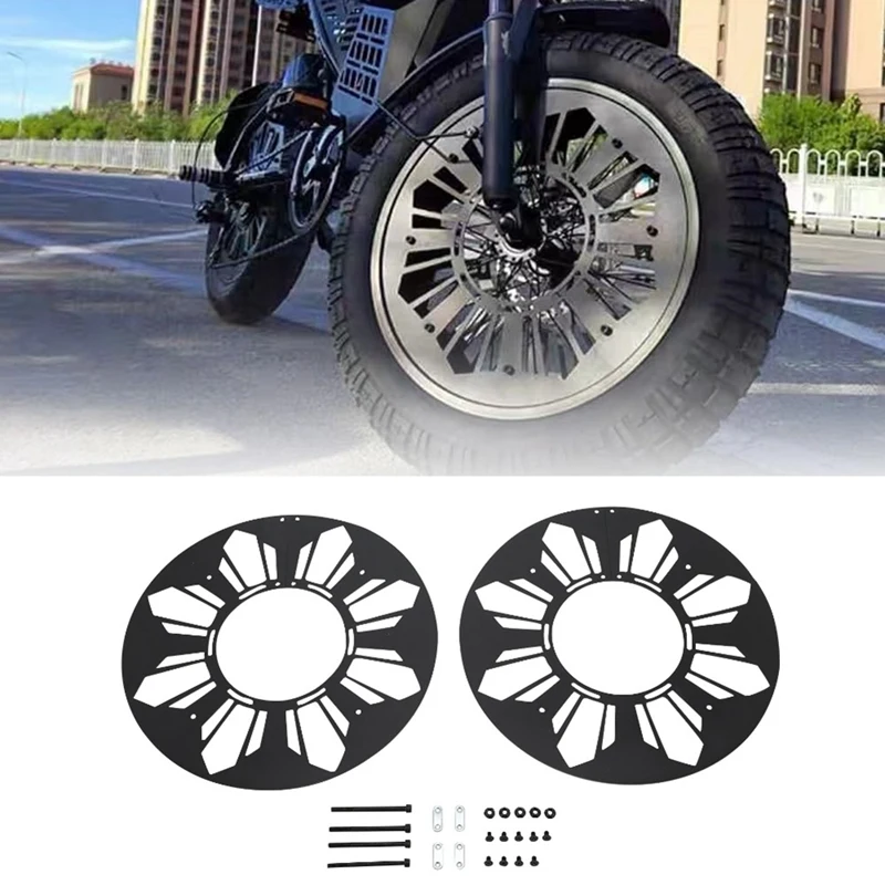 

Enclosed Wheel Hub Cover Motorcycle Protection Sealing Plate Carbon Steel For Super 73 S1 S2 RX ZX