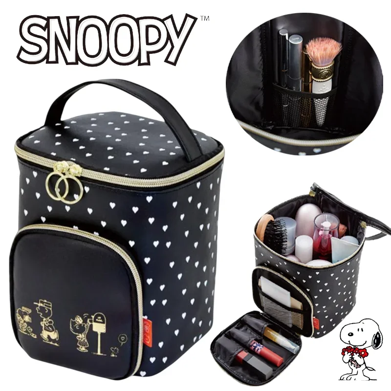 

Вместительная косметичка Snoopy, портативная Водонепроницаемая косметичка, модная женская многофункциональная дорожная сумка для хранения из искусственной кожи