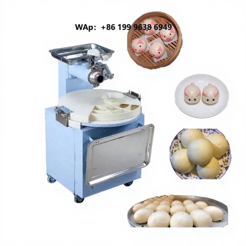30 Pcs/min Bread Dough Ball Machine Making Commercial Dough Rounder Machine Berad Rounding  Pizza Dough Divider Cutting Machine