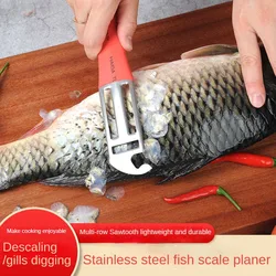 Fish scale remover Stainless Steel Fish Scale Remover Cleaner Scraper Kitchen Peeler Tool