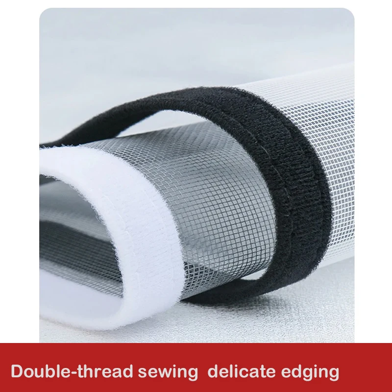 Non-porous edge mosquito nets, self-adhesive screen mesh, versatile, washable, reusable, easy to install