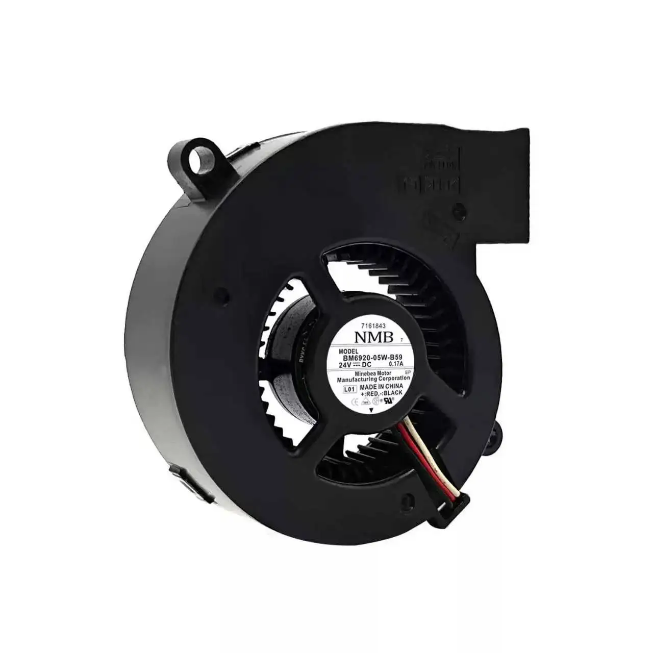Original For NMB BM6920-05W-B59 DC 24V 0.17A 3-Wire Brushless Centrifugal Blower Fan Projector Server Industrial Exhaust Cooler