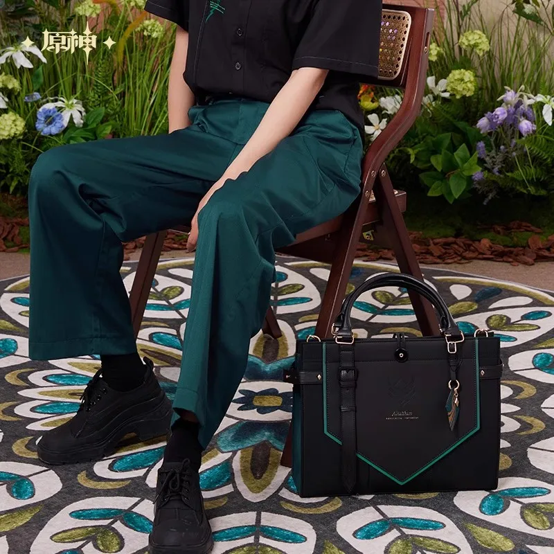 الرسمية miHoYo Genshin تأثير Yulin و Feisha سلسلة الهيثم الانطباع حمل حقيبة حقيقية أنيمي لعبة الطرفية حقيبة