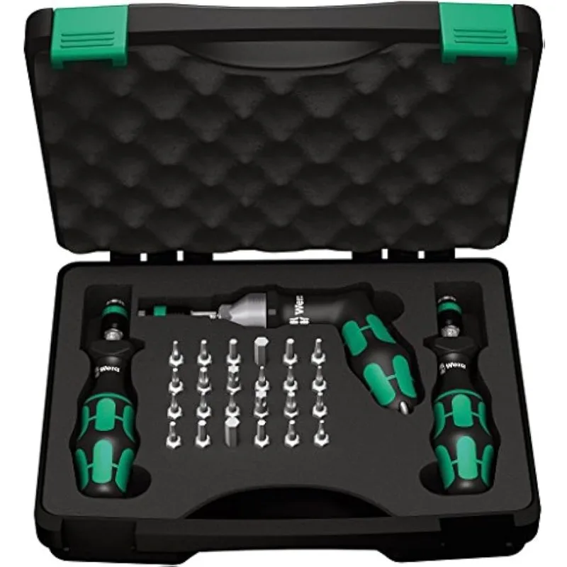 Wera - 5074739001 Kraftform 7440/41/42 Torque Screwdriver 0.3-6.0 Nm and Bit Set, 27-Piece