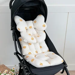 Ins Korean Infant Pram Cart Seat Pad Bear Baby Stroller Accessories Cotton Diapers Pad Seat Carriages Pram Buggy Car General Mat